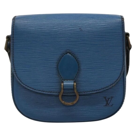 LOUIS VUITTON Epi Saint Cloud PM Shoulder Bag Blue M52195 LV Auth 142273 - Picture 2 of 16